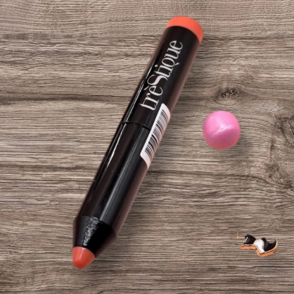 Trestique  Mini Lip Glaze Paris Pink & SLMISSGLAM blush brush Bundle NEW.